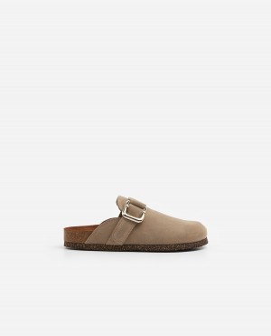 Sandalias Flattered Cara Gamuza Zapatos Marrom | MMXHR36365