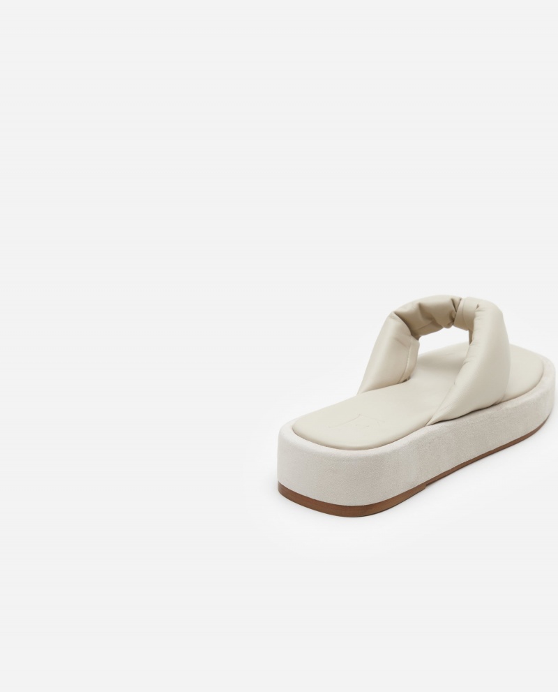 Sandalias Flattered Blair Cuero Zapatos Blancos | DMXKV92921