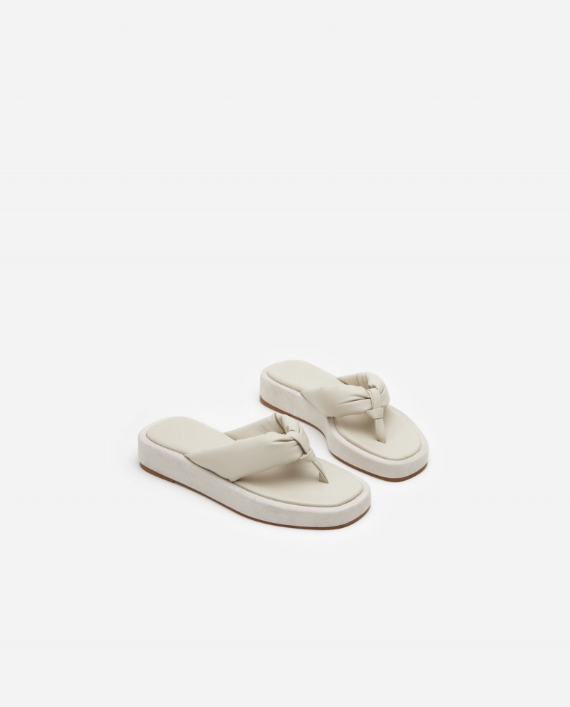 Sandalias Flattered Blair Cuero Zapatos Blancos | DMXKV92921