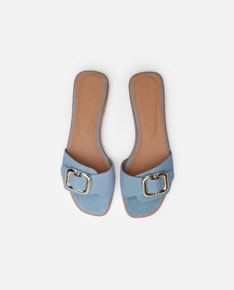 Sandalias Flattered Mimi Gamuza Zapatos Azules | MXJBT53118